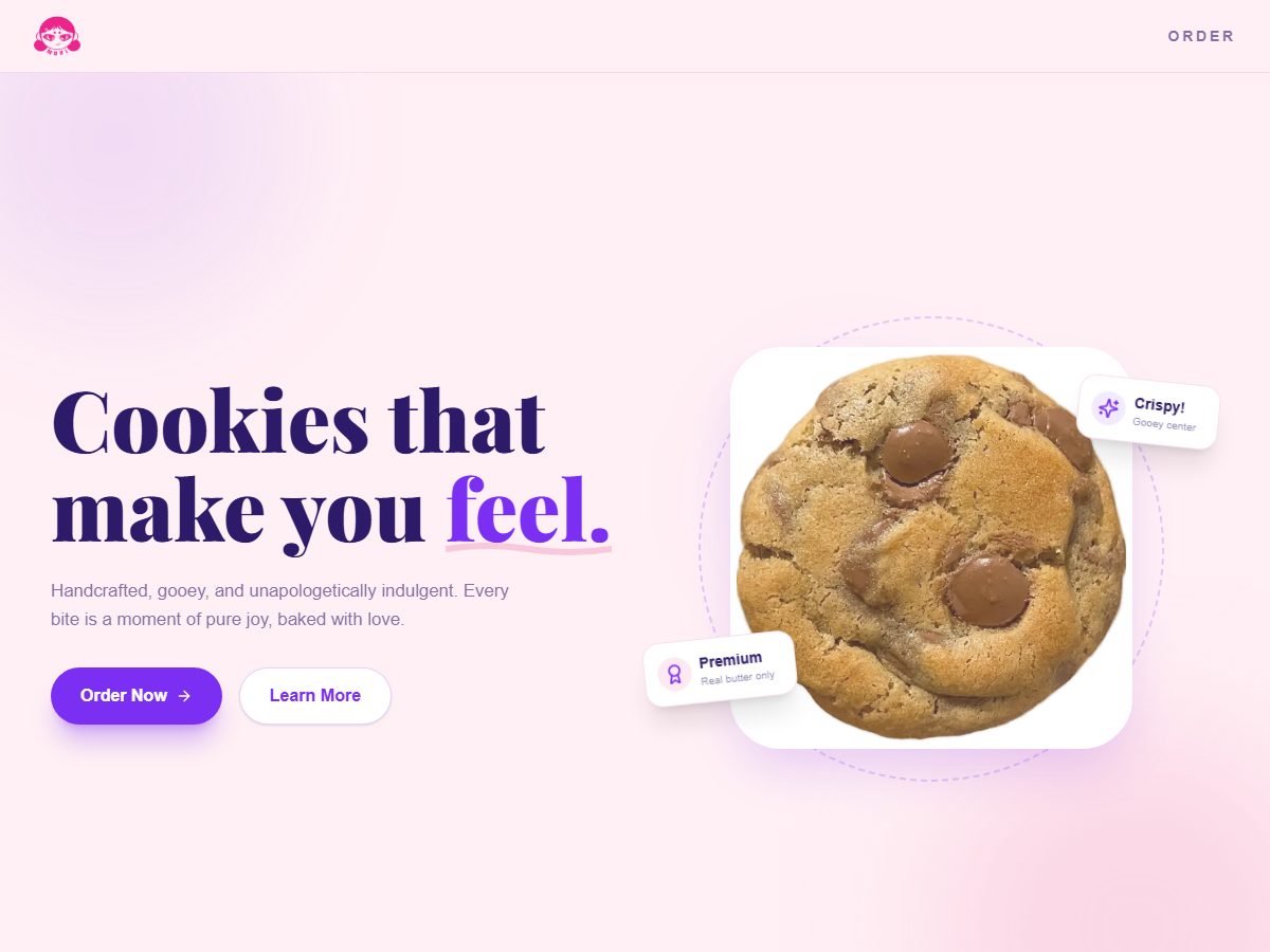 First screen of Muki Cookies